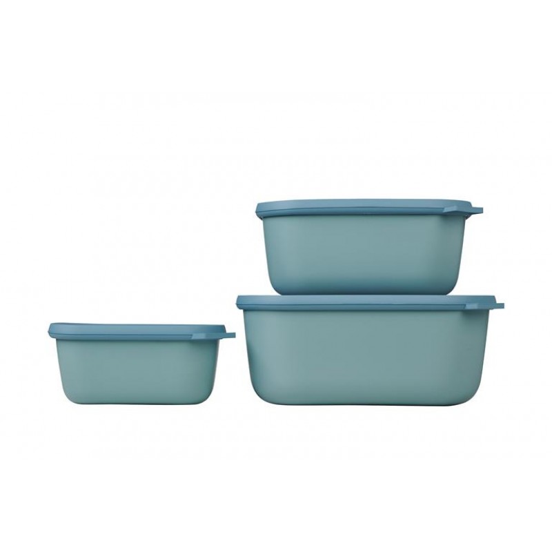 Mepal Set Cirqula Rectangular 3 Parça Saklama Kabı