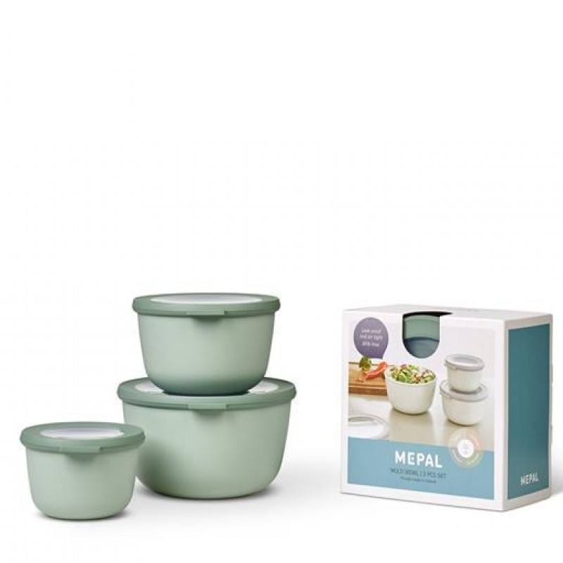 Mepal Set Cirqula Round 3 Parça Saklama Kabı